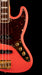 Pre Owned Fender Parts Jazz Bass Fiesta Red With Gold Hardware With Case