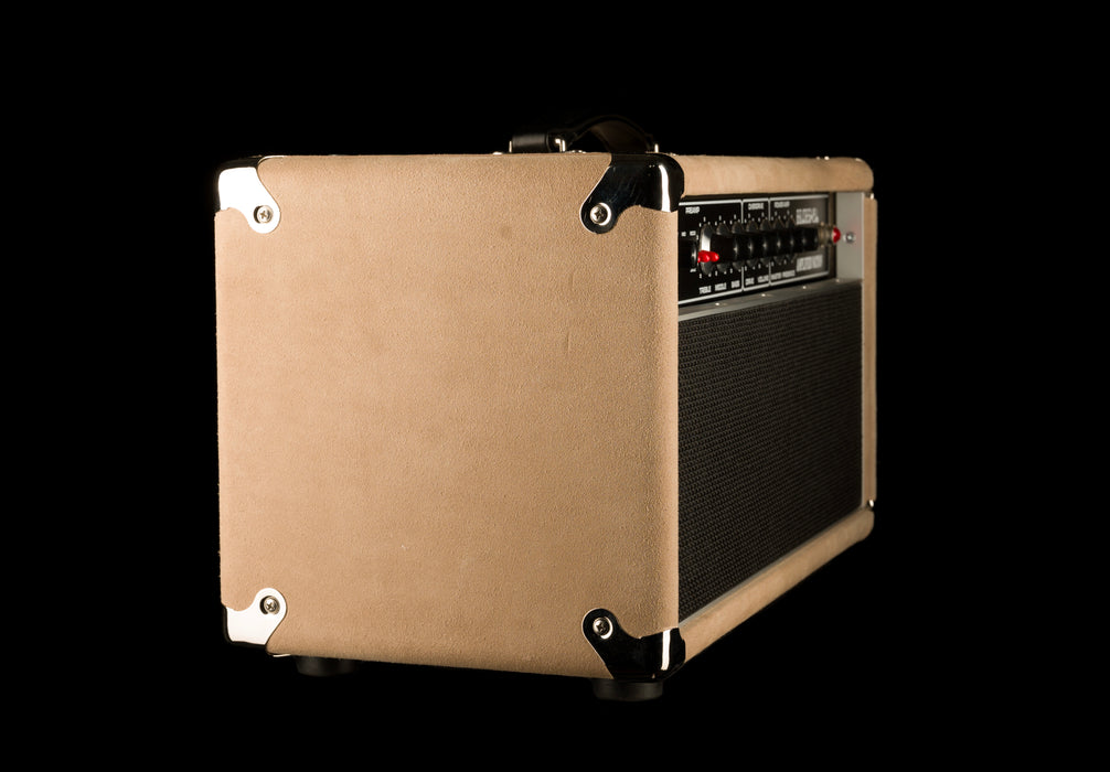 Pre Owned Amplified Nation The Bombshell Overdrive 100-Watt Head With 1x12" Ivory Suede Cabinet Guitar Amp - Ben Harper