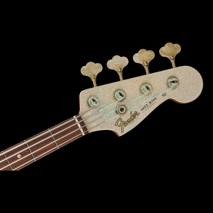 Fender Limited-Edition Master Built Adrian Younge Jazz Bass Master Built by Levi Perry Headstock 