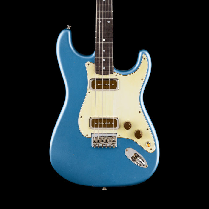 Fender Limited Edition Ariel Posen Stratocaster Faded Lake Placid Blue Front Crop