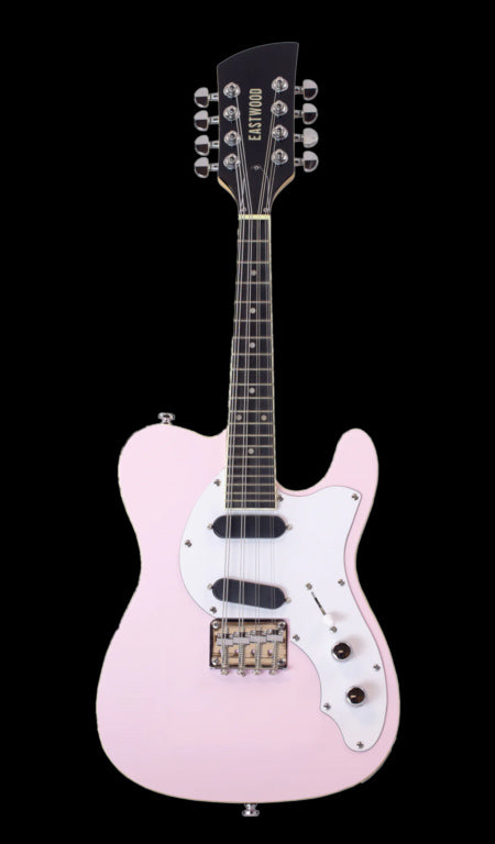 Eastwood Limited Edition 8 String Mandocaster Electric Mandolin Shell Pink