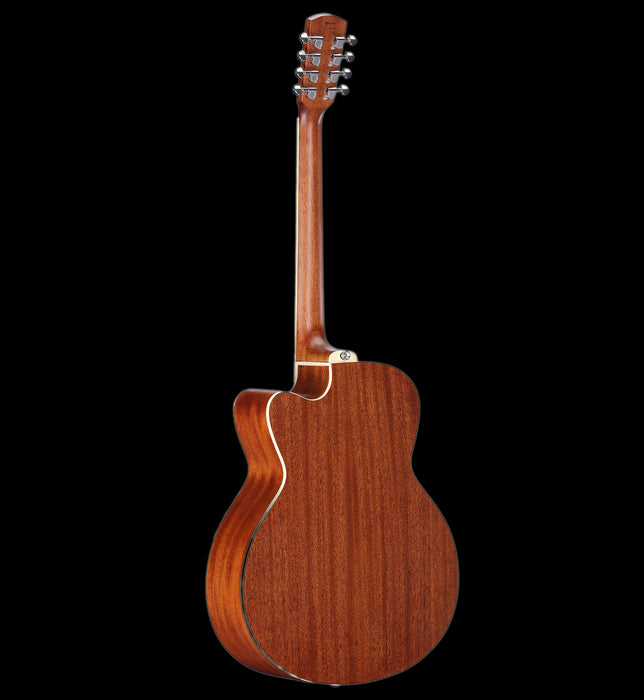 Alvarez ABT60CE-8SHB Artist 8-String Acoustic Electric Baritone Shadowburst 3_4 Bck