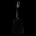 Alvarez Artist Series AD60-12CEBK 12-String Acoustic-Electric Dreadnought Guitar Black Back 3_4