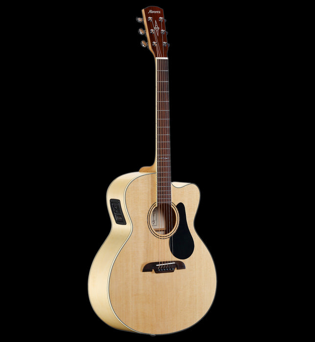 Alvarez Artist Series AJ80-CE Jumbo Acoustic-Electric Guitar Natural Front Angle