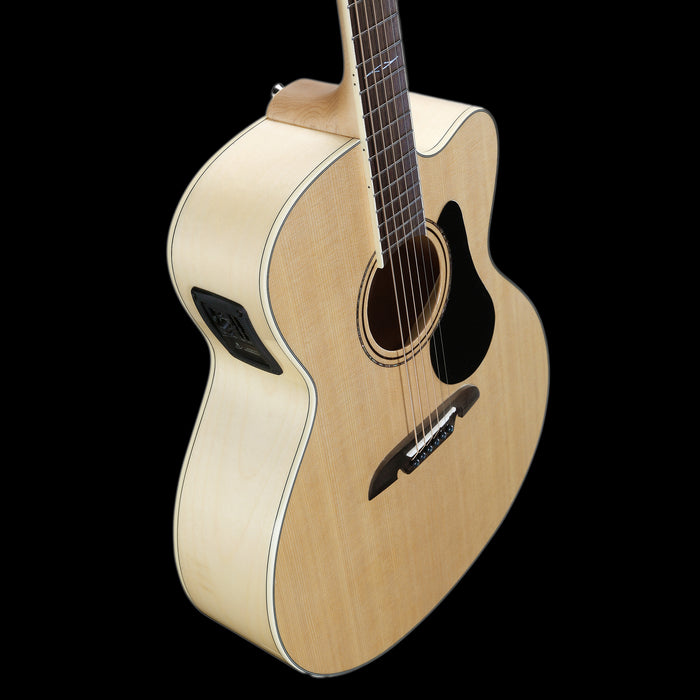 Alvarez Artist Series AJ80-CE Jumbo Acoustic-Electric Guitar Natural Top Down
