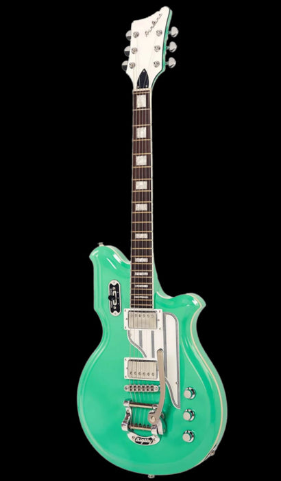Eastwood Airline Map Deluxe With Bigsby Electric Guitar Seafoam Green
