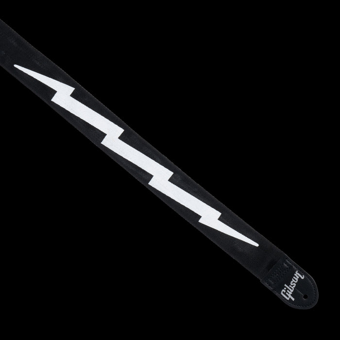 Gibson The Lightning Bolt Seatbelt Strap Black - ASBOLT-BLK Detail
