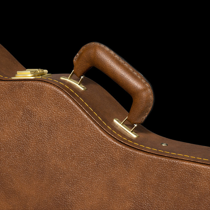 Gibson Les Paul Original Brown Hardshell Case - ASLPCASE-ORG Handle