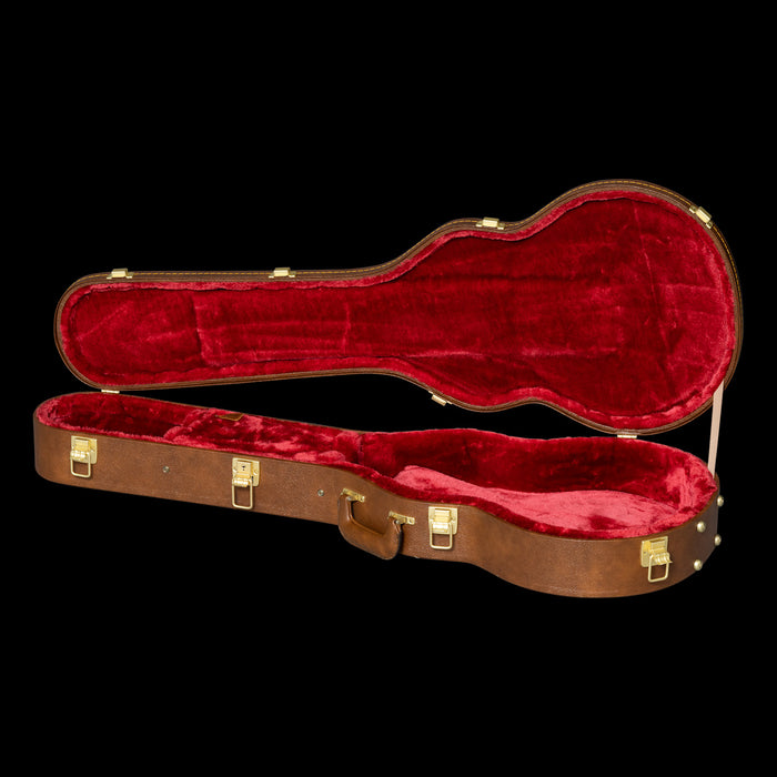 Gibson Les Paul Original Brown Hardshell Case - ASLPCASE-ORG Front Case Open
