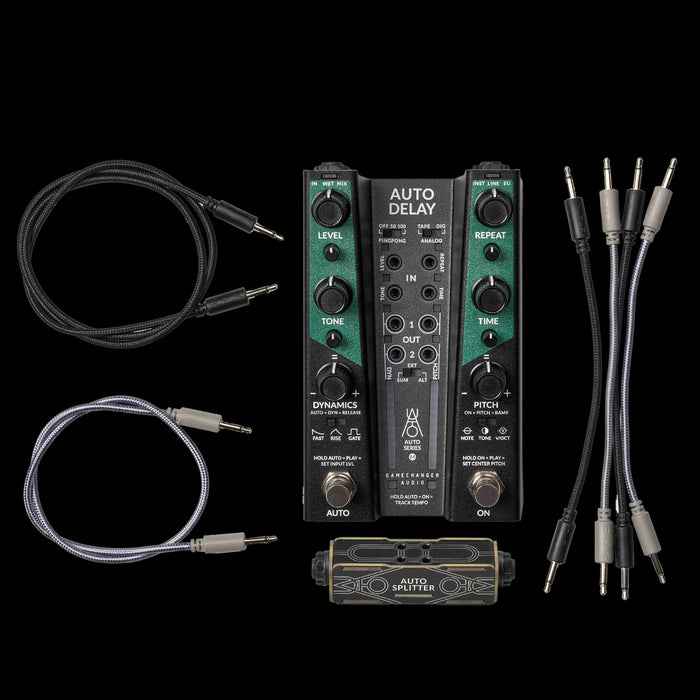 Gamechanger Audio Auto Series Delay Pedal Front With Cables