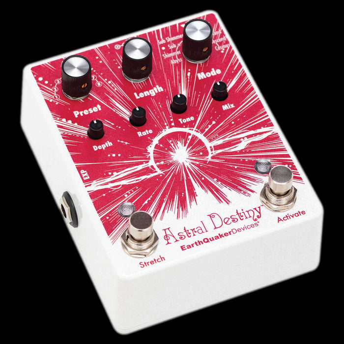 EarthQuaker Devices Astral Destiny Octave Reverb Front Angle Left