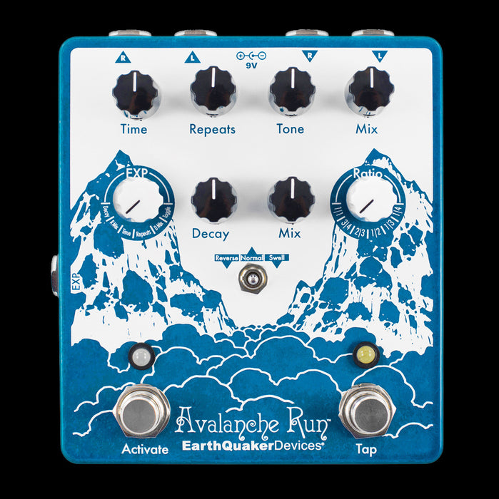 EarthQuaker Devices Avalanche Run Stereo Delay and Reverb Guitar Pedal