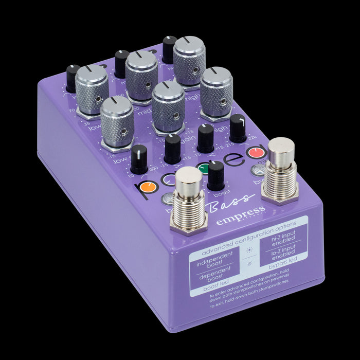 Empress Effects Bass ParaEQ Pedal Angle Left
