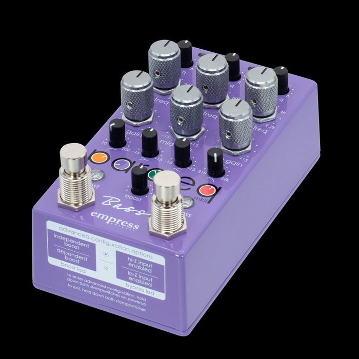 Empress Effects Bass ParaEQ Pedal Angle Right