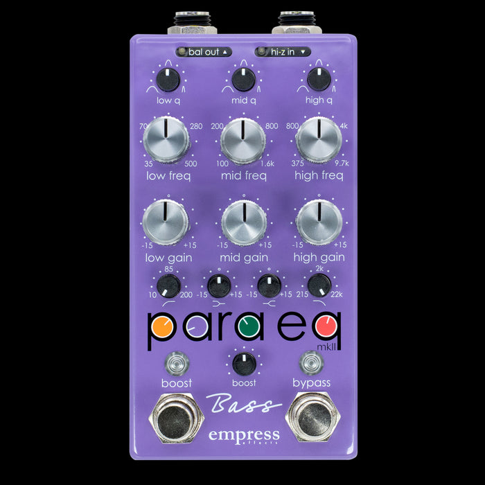 Empress Effects Bass ParaEQ Pedal Front