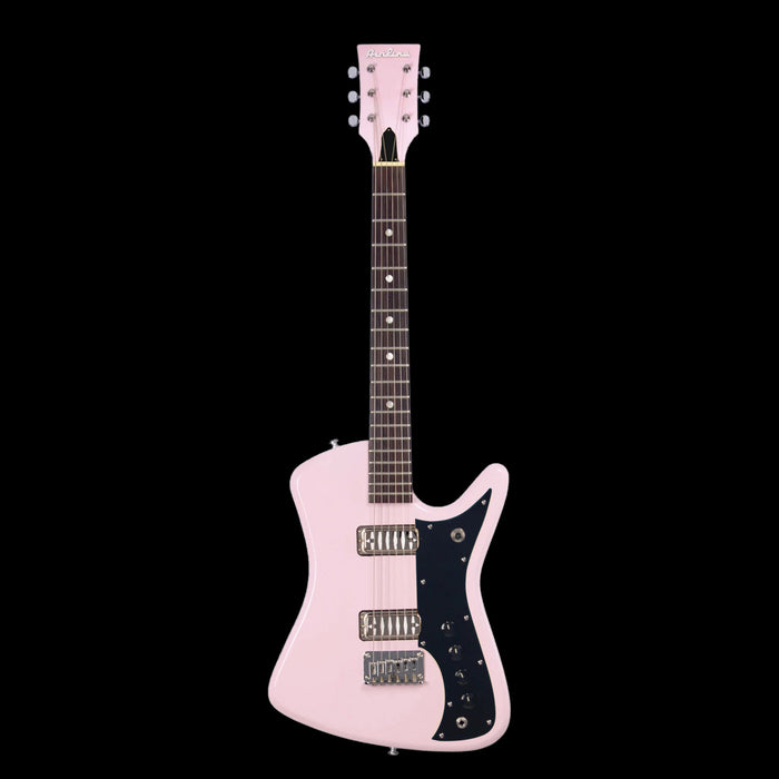 Eastwood Airline Bighorn Electric Guitar  - Shell Pink Front