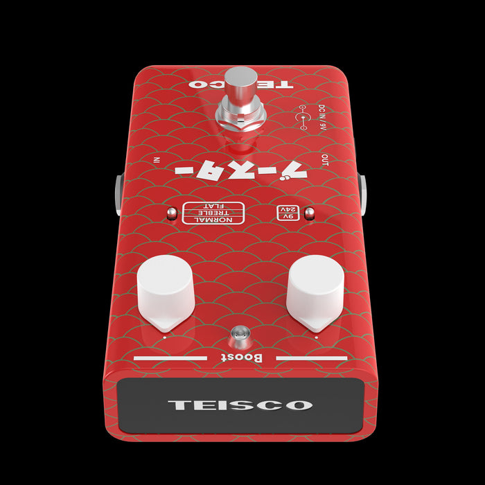 Teisco Boost Guitar Effect Pedal Top Angle