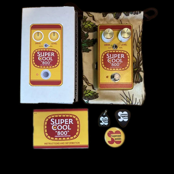 Supercool 800 Preamp/Distortion Pedal Box Candy