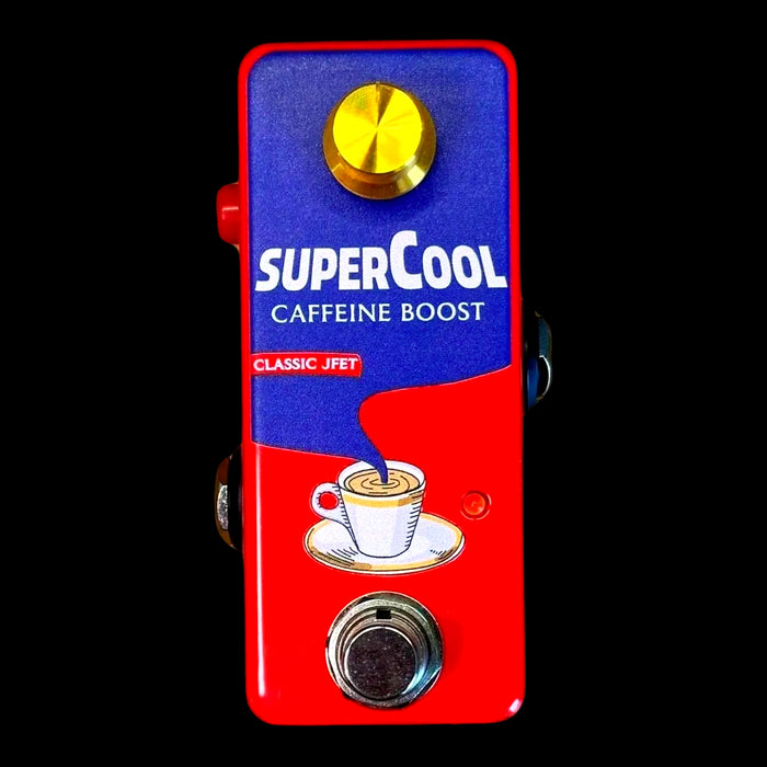Supercool Caffeine Boost Classic JFET Booster Pedal Front