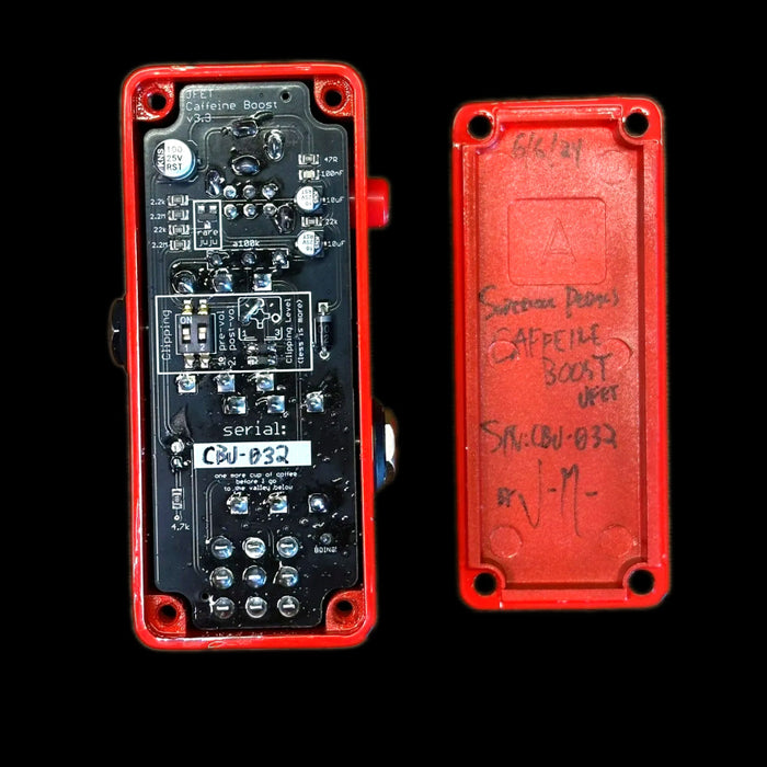 Supercool Caffeine Boost Classic JFET Booster Pedal Inside
