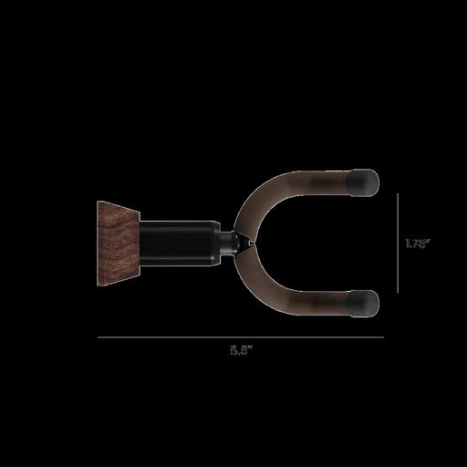 String Swing Wooden Guitar Wall Mount - Black Walnut - CC01K-BW Side