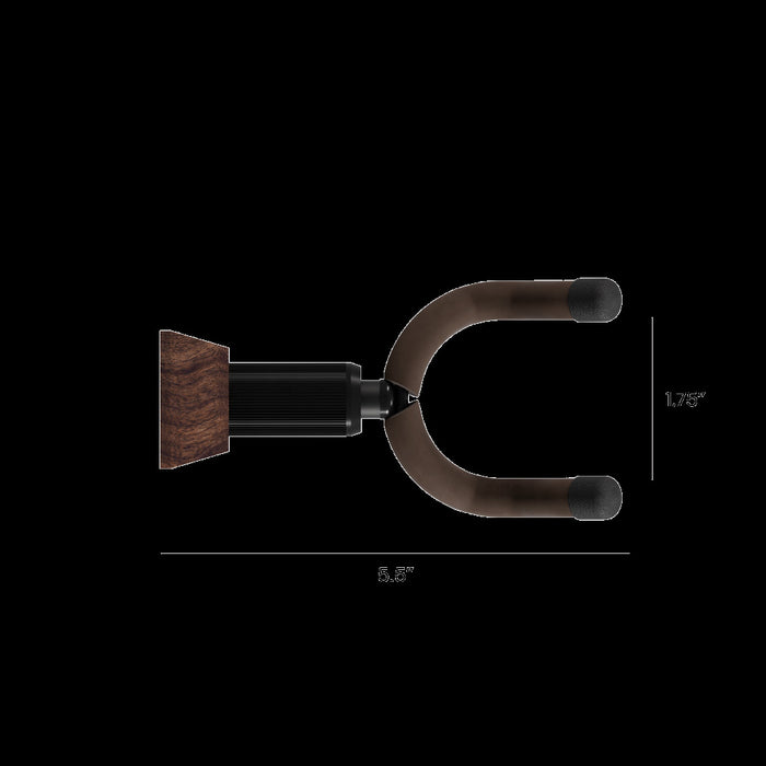 String Swing Wooden Guitar Wall Mount - Black Walnut - CC01K-BW Side