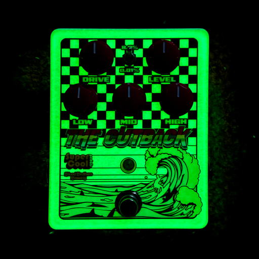 Supercool The Cutback Overdrive/Distortion Pedal Glow in the Dark