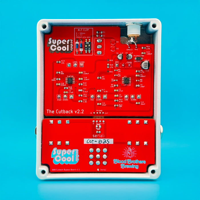 Supercool The Cutback Overdrive/Distortion Pedal Inside