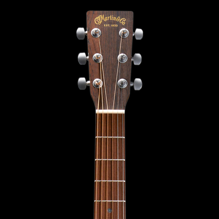 Martin D-X2E Brazilian Rosewood Acoustic-Electric Guitar Headstock 