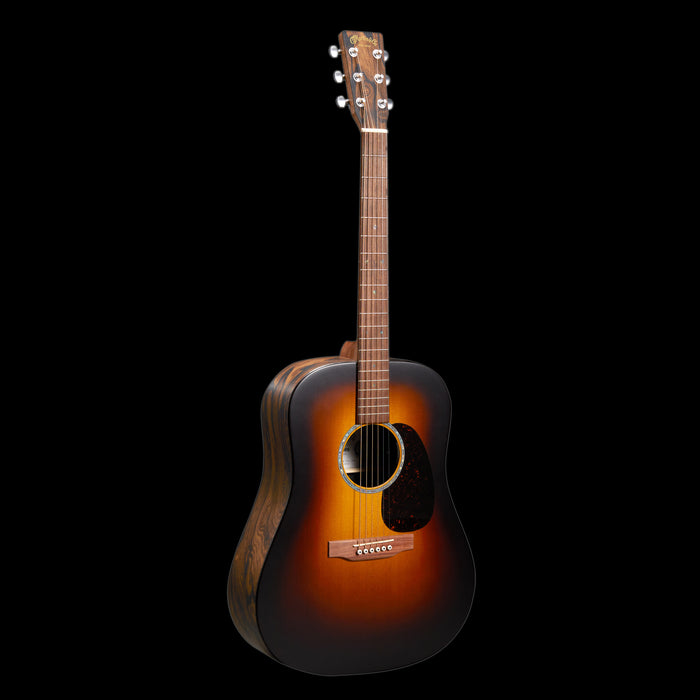 Martin D-X2E Ziricote Burst Acoustic-Electric Guitar Front Angle