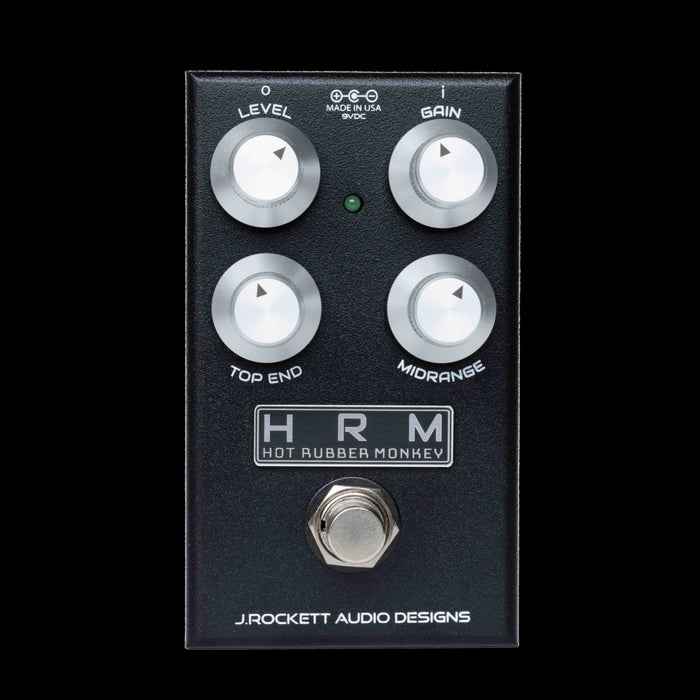 J Rockett Audio Designs Hot Rubber Monkey Overdrive Guitar Effect Pedal Front