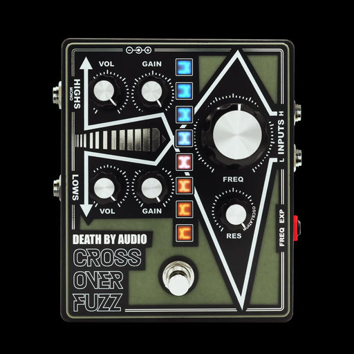 Death by Audio Crossover Fuzz Pedal Light On