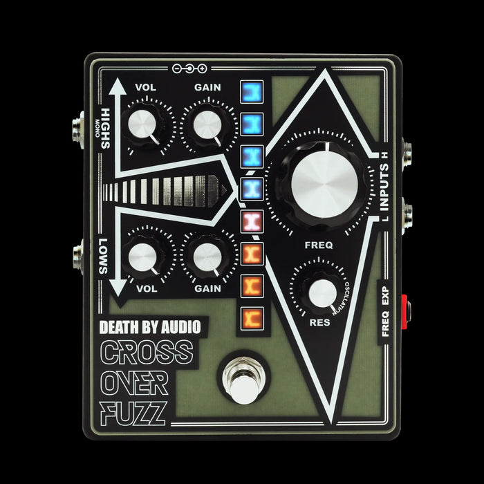 Death by Audio Crossover Fuzz Pedal Light On