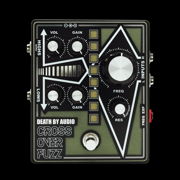 Death by Audio Crossover Fuzz Pedal Front No Light