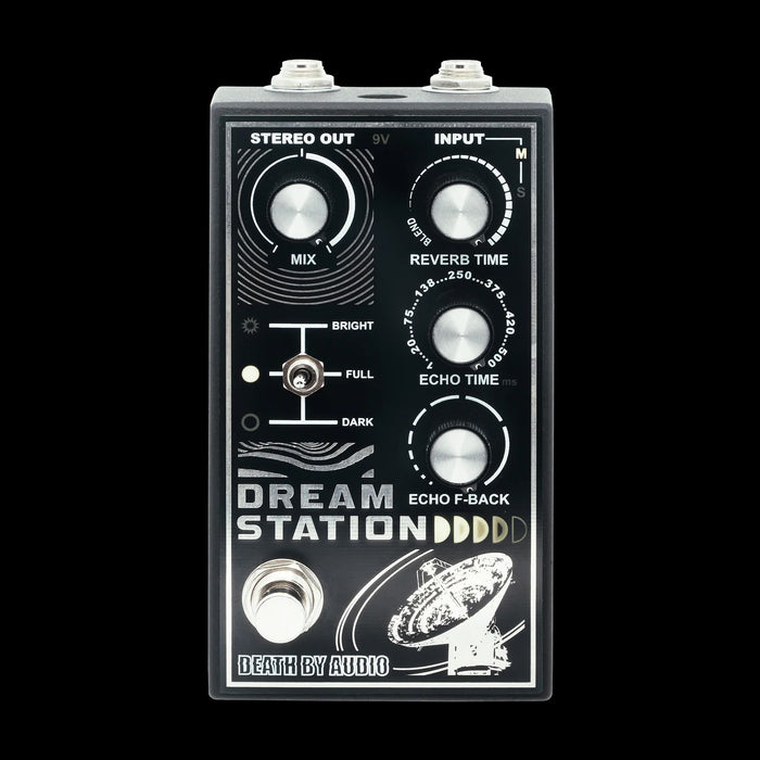 Death by Audio Destroyer Series Dream Station Stereo Reverb Pedal Front