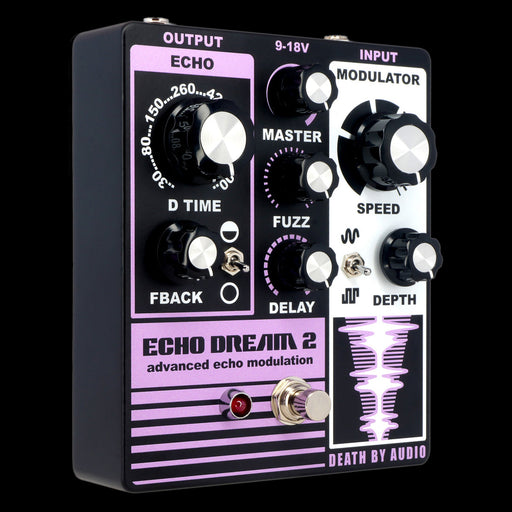 Death By Audio Echo Dream 2 Delay Fuzz Modulation Guitar Pedal