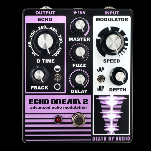 Death By Audio Echo Dream 2 Delay Fuzz Modulation Guitar Pedal