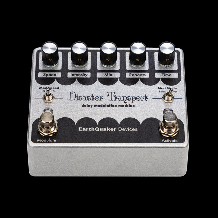 EarthQuaker Devices Disaster Transport Legacy Reissue Delay Pedal Front Angle