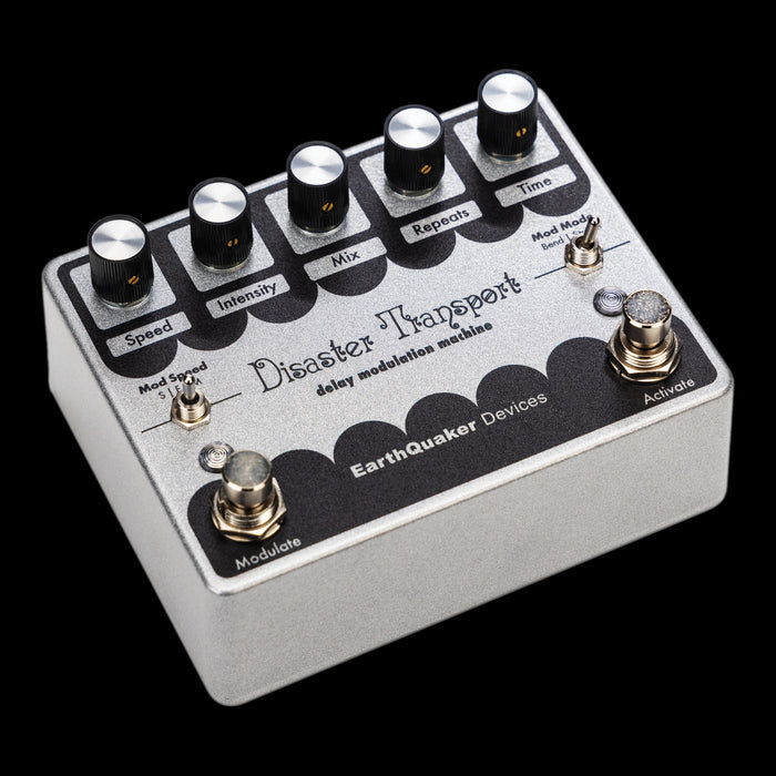 EarthQuaker Devices Disaster Transport Legacy Reissue Delay Pedal Angle Right