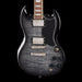 Epiphone SG Tribute Plus Ebony Burst Front Crop