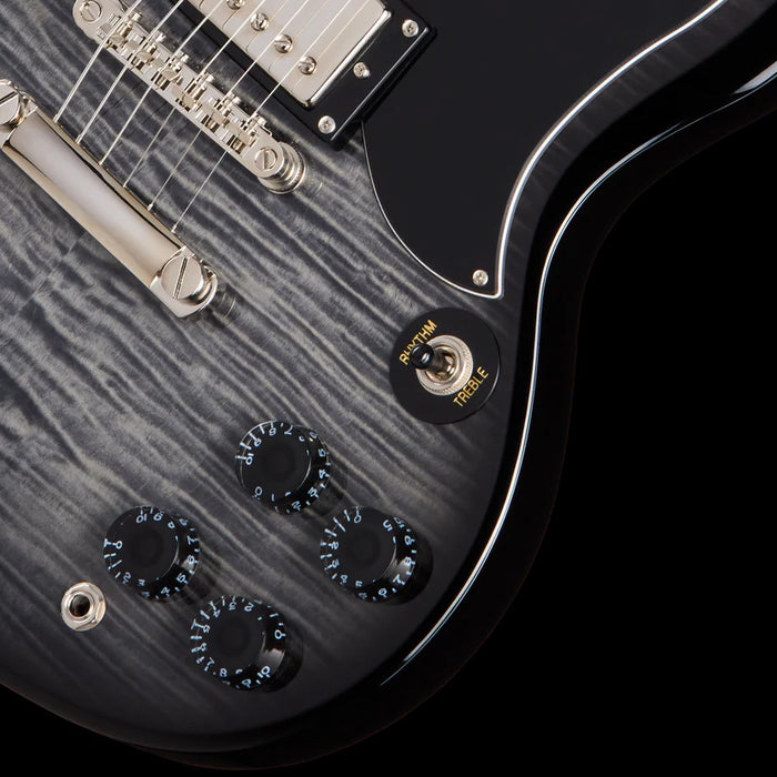 Epiphone SG Tribute Plus Ebony Burst Knobs