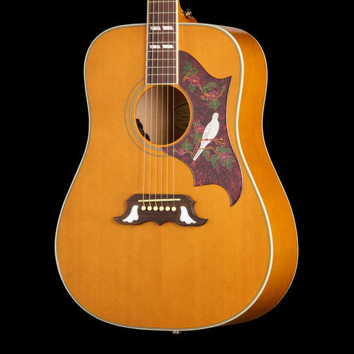 Epiphone Dove Studio Natural Acoustic Electric Guitar Front Crop