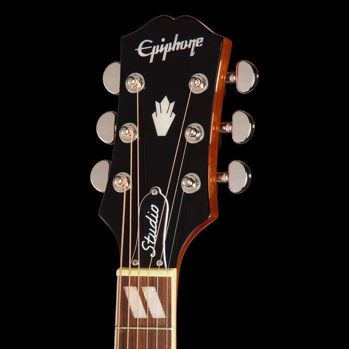 Epiphone Hummingbird Studio EC Heritage Cherry Sunburst Headstock