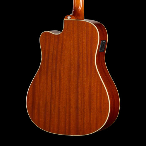 Epiphone Hummingbird Studio EC Heritage Cherry Sunburst Back Crop
