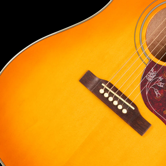 Epiphone Hummingbird Studio EC Heritage Cherry Sunburst Bridge