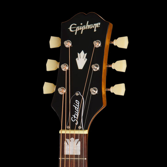 Epiphone J-200 Studio Natural Headstock