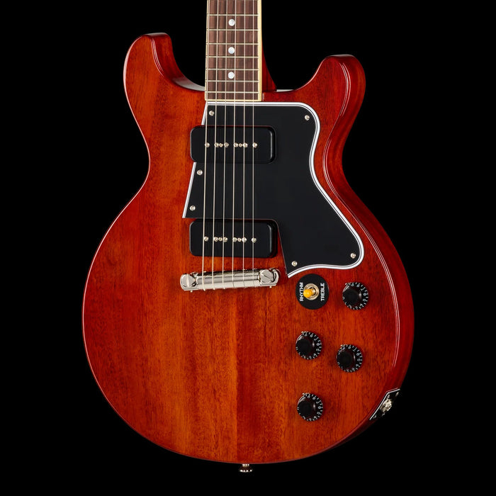 Epiphone IGC 1960 Les Paul Special Double Cut Reissue Cherry Red Closeup Body