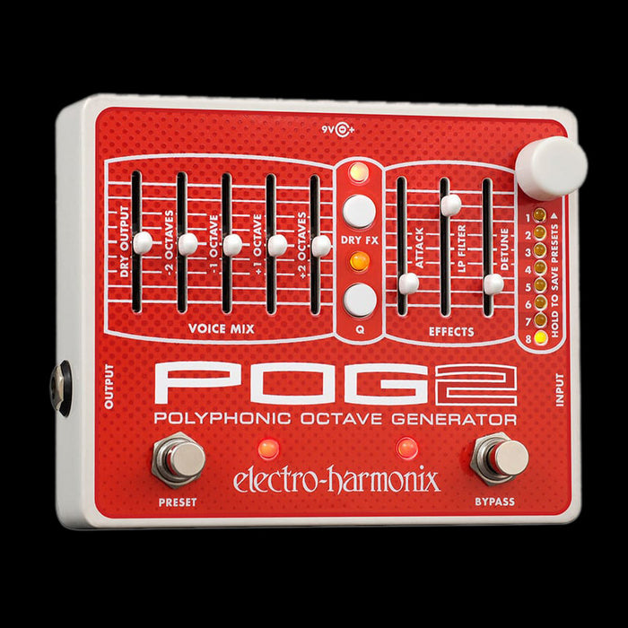 electro harmonix octave pedal Electro-Harmonix POG2 Polyphonic Octave Generator Pedal — Truetone Music