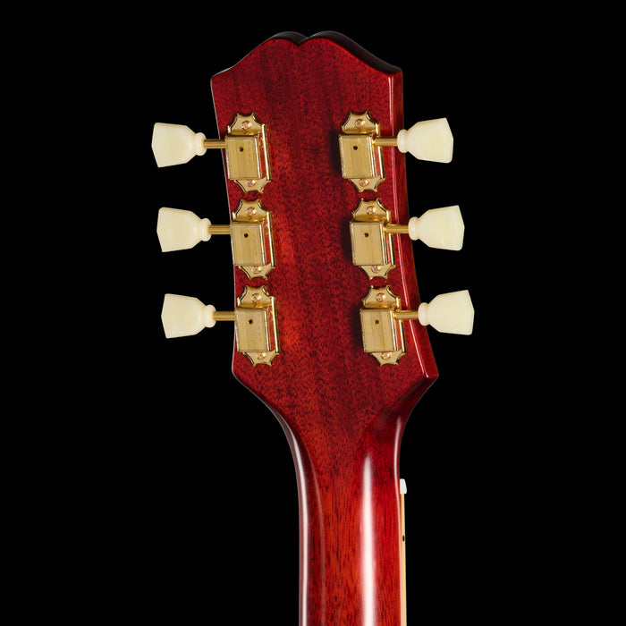 Epiphone Hummingbird Standard Cherry Sunburst Headstock Back