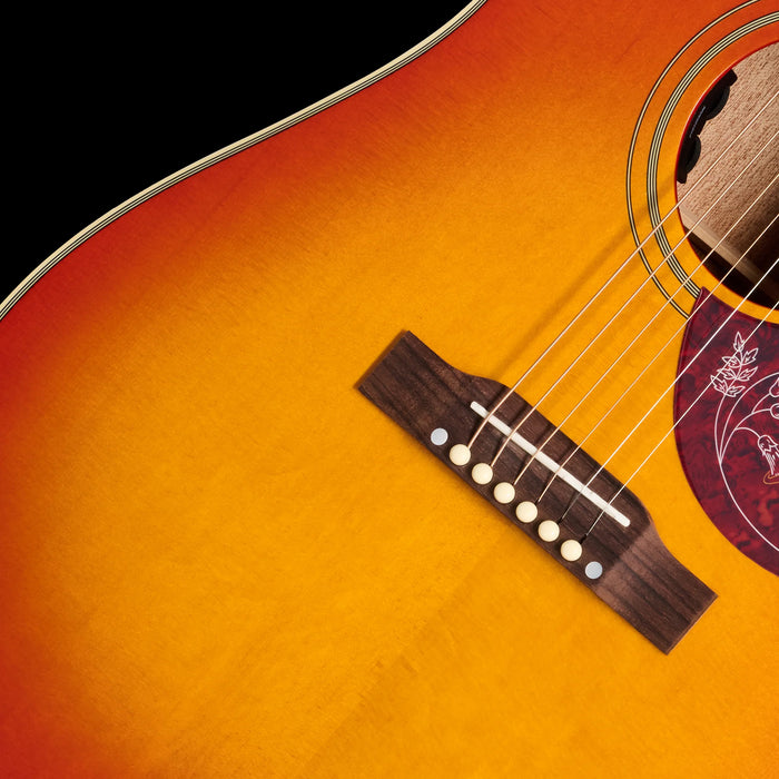 Epiphone Hummingbird Standard Cherry Sunburst Bridge